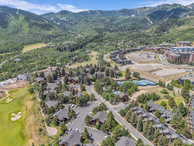 2025 Canyons Resort Dr Unit R8, Park City, UT 84060 - aerial overview of property's location featuring a mountain backdrop