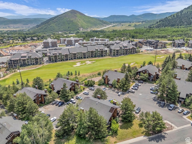 2025 Canyons Resort Dr Unit R8, Park City, UT 84060 - aerial view of residential area featuring a mountainous background and a golf club