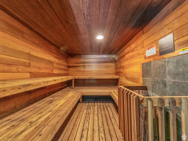 2025 Canyons Resort Dr Unit R8, Park City, UT 84060 - sauna / steam room featuring wood ceiling, wooden walls, and recessed lighting