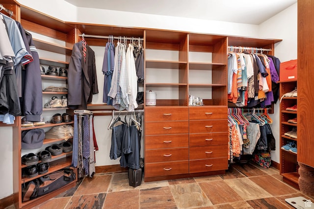 2336 W Entrada Trl Unit 44, St George, UT 84770 - walk in closet with stone finish floors