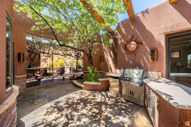 2336 W Entrada Trl Unit 44, St George, UT 84770 - view of patio / terrace with area for grilling and grilling area