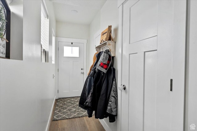 292 N 100 W, Morgan, UT 84050 - entryway featuring baseboards and wood finished floors