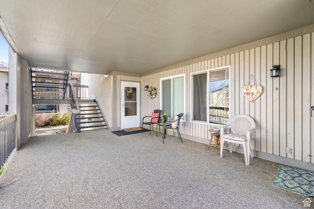 5809 S Waterbury Dr Unit D, Murray, UT 84121 - view of patio / terrace featuring stairs