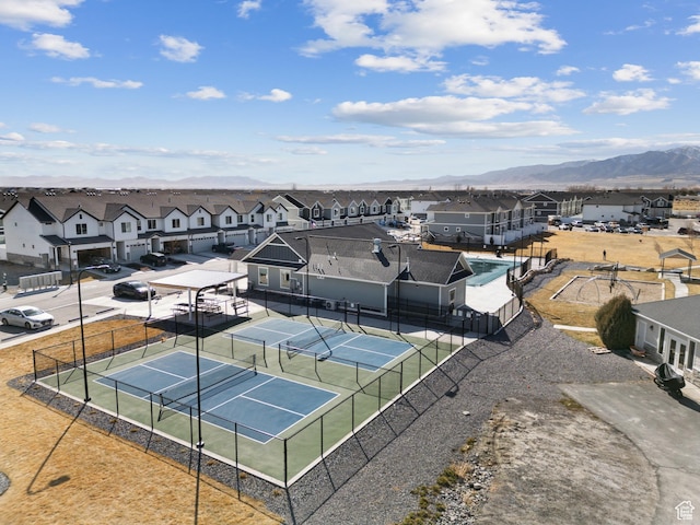 1722 E Muss Dr, Eagle Mountain, UT 84005 - drone / aerial view with a mountain view and a residential view