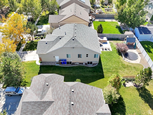 aerial perspective of suburban area