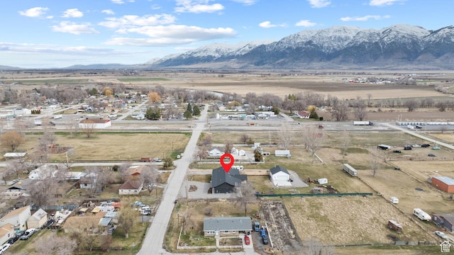 2386 N 3900 W, Corinne, UT 84307 - bird's eye view featuring a rural view and a mountain view