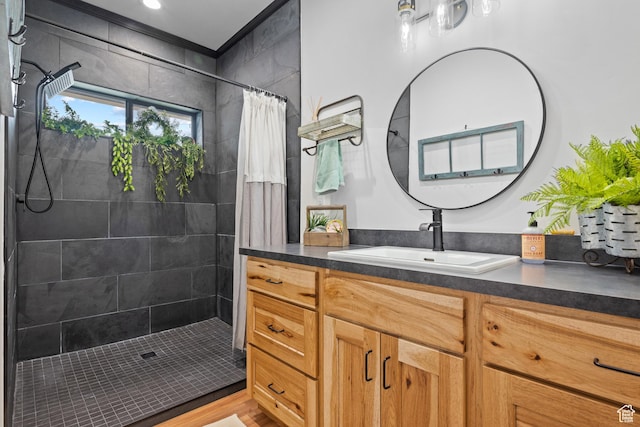2386 N 3900 W, Corinne, UT 84307 - full bathroom with vanity and tiled shower