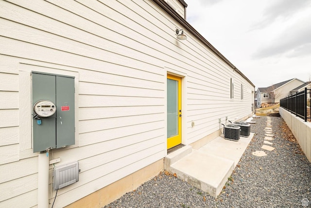 1959 E Deer Crest Cir N, Logan, UT 84341 - exterior space featuring cooling unit and fence