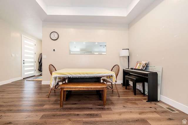 1959 E Deer Crest Cir N, Logan, UT 84341 - dining area featuring baseboards and wood finished floors
