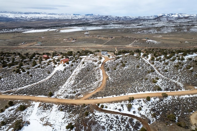 46501 W Bandanna Dr, Fruitland, UT 84027 - bird's eye view featuring a mountain view and a rural view