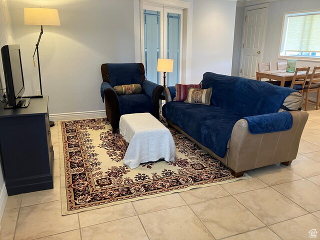 82 W 500 N, Vernal, UT 84078 - living area featuring light tile patterned floors and baseboards