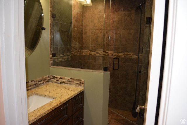 4023 W Severn Cir S, Jordan, UT 84009 - full bathroom with vanity and a stall shower