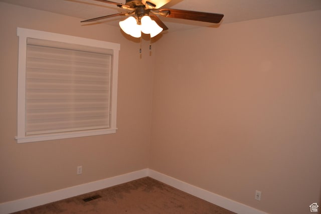 4023 W Severn Cir S, Jordan, UT 84009 - carpeted spare room featuring a ceiling fan and baseboards