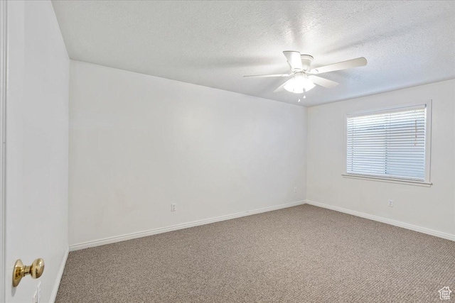 965 E 3400 N, Layton, UT 84040 - carpeted spare room featuring a ceiling fan, baseboards, and a textured ceiling