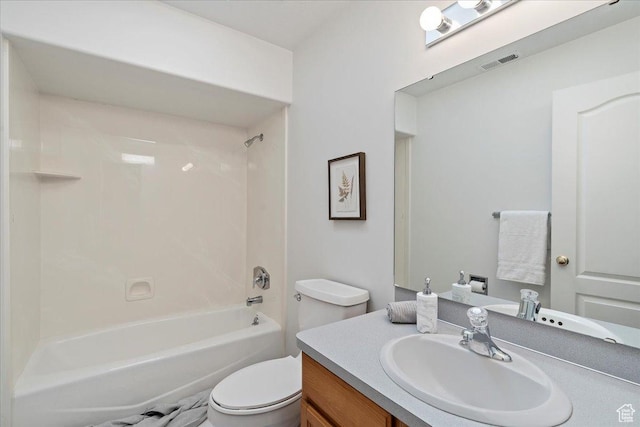 965 E 3400 N, Layton, UT 84040 - full bathroom with vanity, toilet, visible vents, and shower / bathtub combination