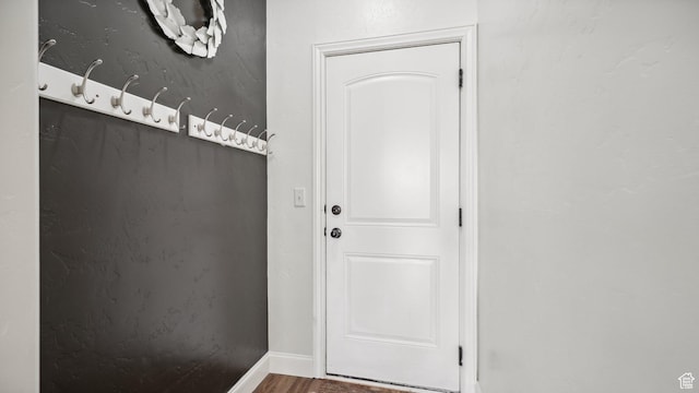 125 N 1430 E, Spanish Fork, UT 84660 - entryway with wood finished floors and baseboards