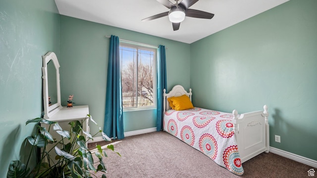 125 N 1430 E, Spanish Fork, UT 84660 - bedroom featuring carpet flooring, baseboards, and ceiling fan