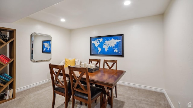 125 N 1430 E, Spanish Fork, UT 84660 - dining space featuring carpet flooring, baseboards, and recessed lighting
