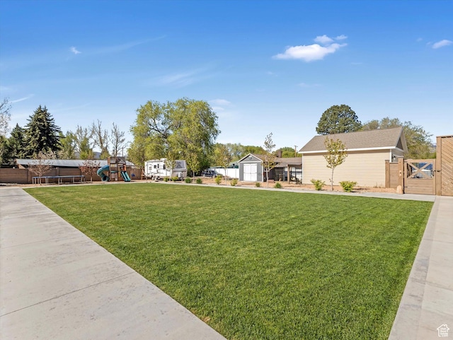 361 W 200 N, Heber City, UT 84032 - view of grassy yard with a playground and a gate