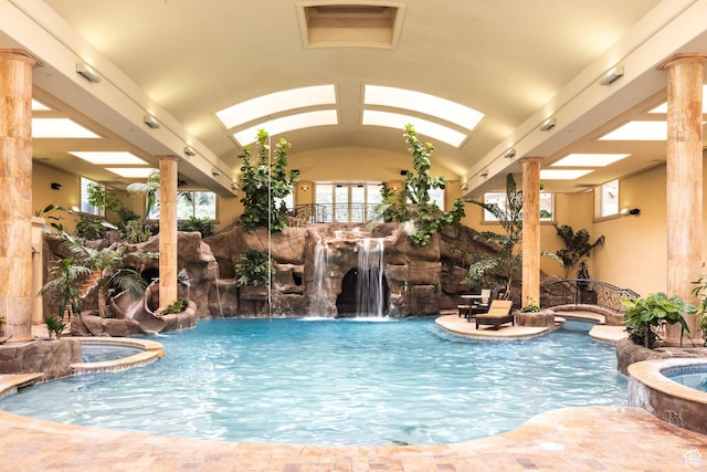8272 Left Fork Hobble Creek Rd, Springville, UT 84663 - view of pool with a patio area and a pool with connected hot tub