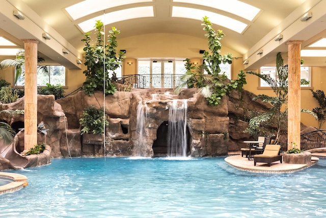 8272 Left Fork Hobble Creek Rd, Springville, UT 84663 - view of pool with decorative columns