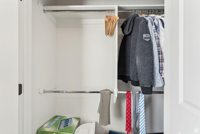 view of closet