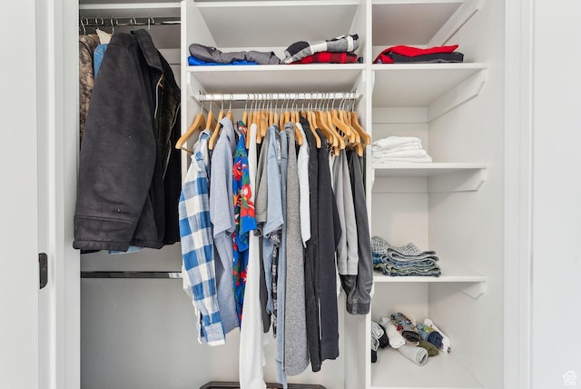 view of closet
