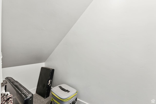 view of storage area