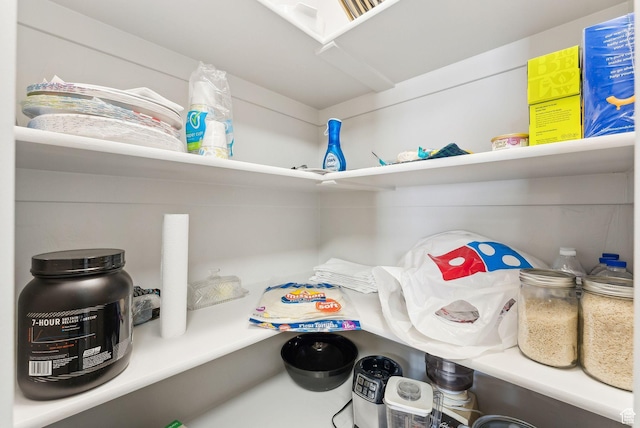 view of pantry