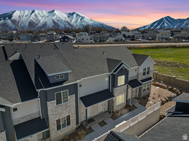 899 N 1330 E, Spanish Fork, UT 84660 - bird's eye view with a mountain view and a residential view