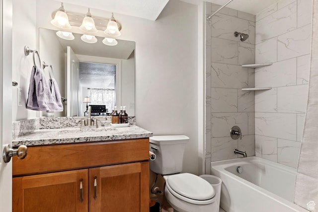 1251 N 2525 W, Clinton, UT 84015 - bathroom with vanity, shower / bath combination with curtain, and toilet
