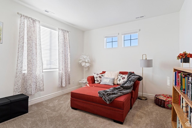 1251 N 2525 W, Clinton, UT 84015 - sitting room with visible vents, baseboards, and carpet floors