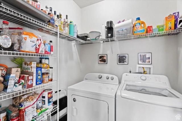 14488 S Stone Stream St W, Herriman, UT 84096 - laundry room with laundry area and independent washer and dryer