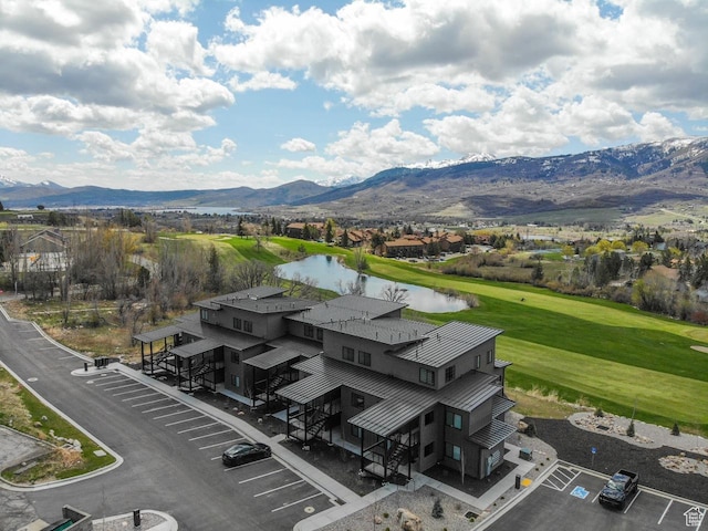 3884 N 4975 E Unit B207, Eden, UT 84310 - birds eye view of property with a water and mountain view and golf course view