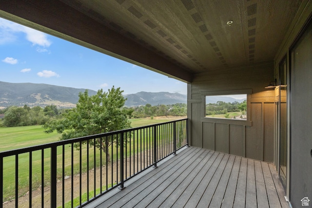 3884 N 4975 E Unit B207, Eden, UT 84310 - wooden terrace featuring a mountain view