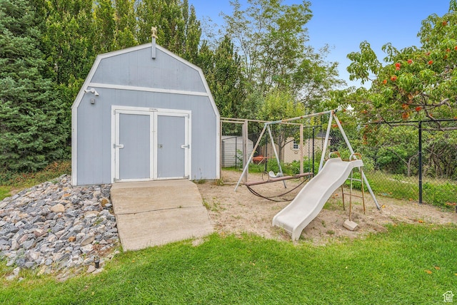 710 E Ridge Crest Ct S, Alpine, UT 84004 - exterior space with fence and a playground