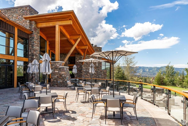 6902 Painted Valley Pass, Park City, UT 84098 - view of patio / terrace with a mountain view