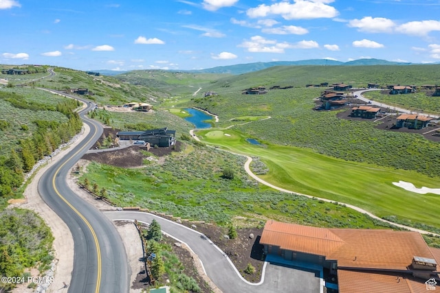 6902 Painted Valley Pass, Park City, UT 84098 - drone / aerial view featuring golf course view and a water and mountain view