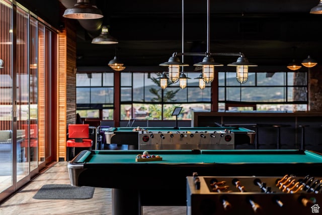 6902 Painted Valley Pass, Park City, UT 84098 - rec room with billiards and wood finished floors