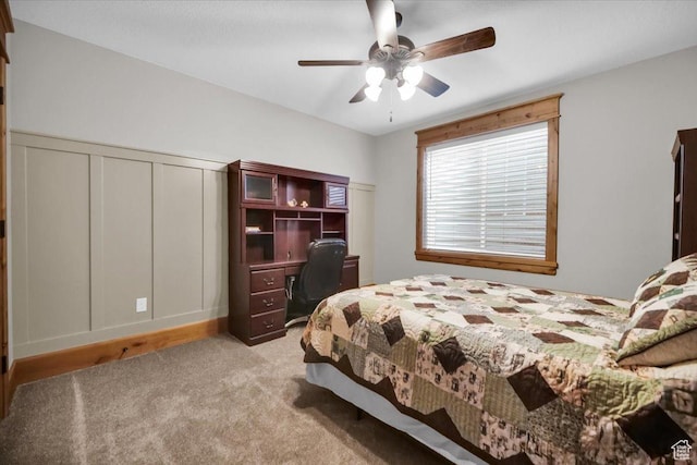 29125 N 11090 E, Fairview, UT 84629 - bedroom featuring ceiling fan and light colored carpet