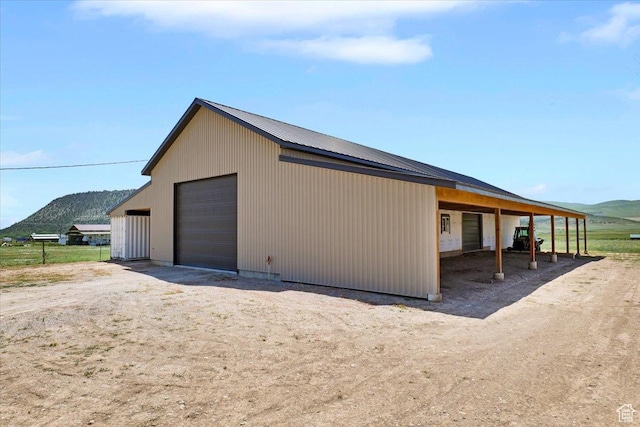 29125 N 11090 E, Fairview, UT 84629 - detached garage with a mountain view