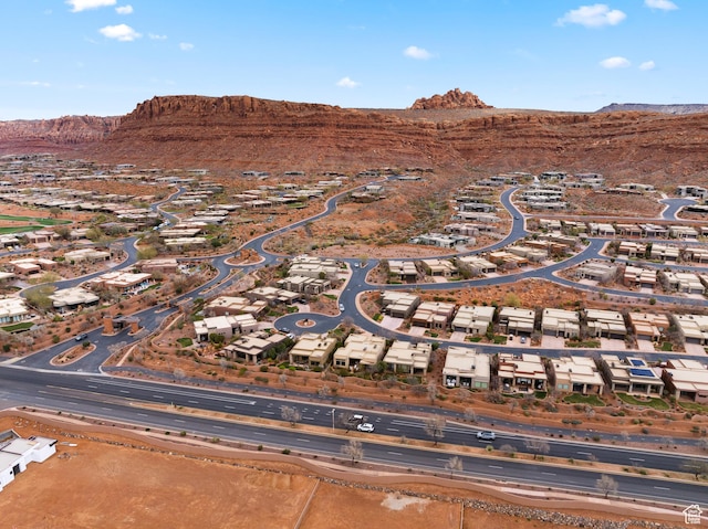 2139 W Cougar Rock Cir S Unit 135, St George, UT 84770 - aerial view of property's location featuring mountains and nearby suburban area