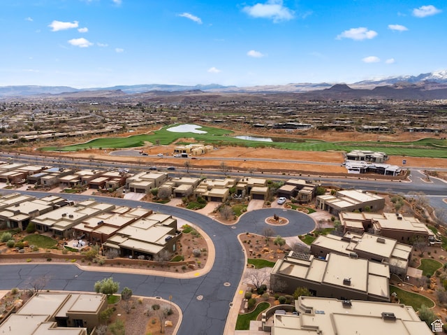 2139 W Cougar Rock Cir S Unit 135, St George, UT 84770 - aerial perspective of suburban area with a golf course and a water and mountain view