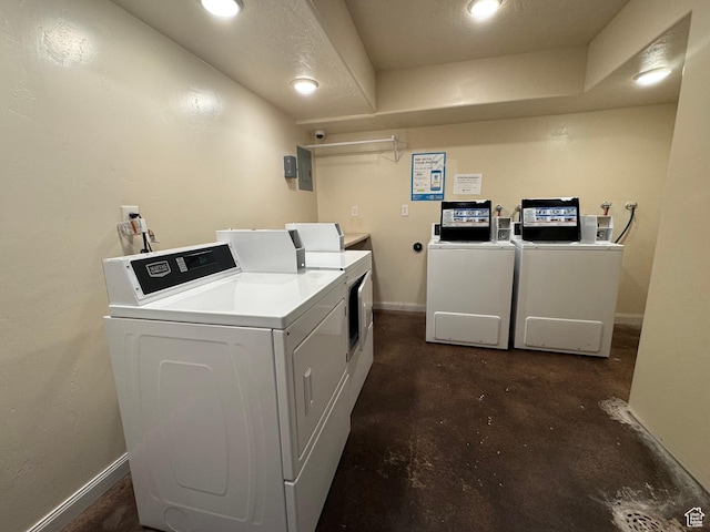 5630 S Meadow Ln Unit 197, South Ogden, UT 84403 - shared laundry area featuring baseboards and separate washer and dryer