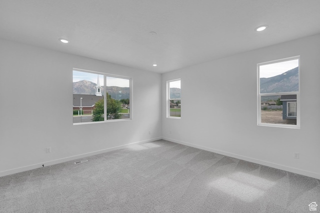 406 W 1225 N Unit 4, Harrisville, UT 84404 - carpeted empty room with recessed lighting and a mountain view