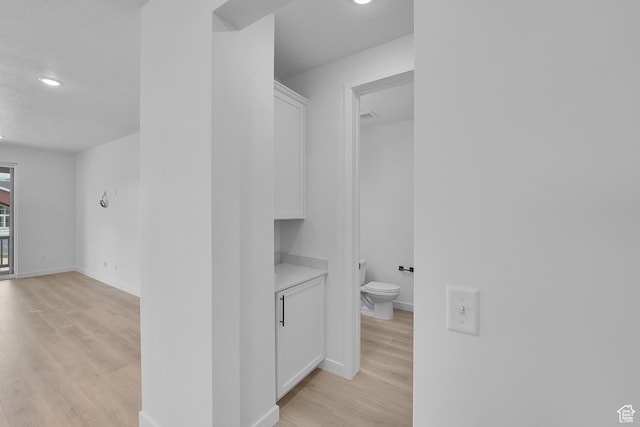 406 W 1225 N Unit 4, Harrisville, UT 84404 - corridor featuring light wood-style floors and recessed lighting