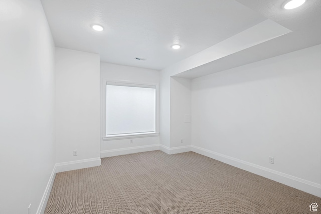 238 W Founders Blvd, Saratoga Springs, UT 84045 - carpeted spare room featuring visible vents, recessed lighting, and baseboards