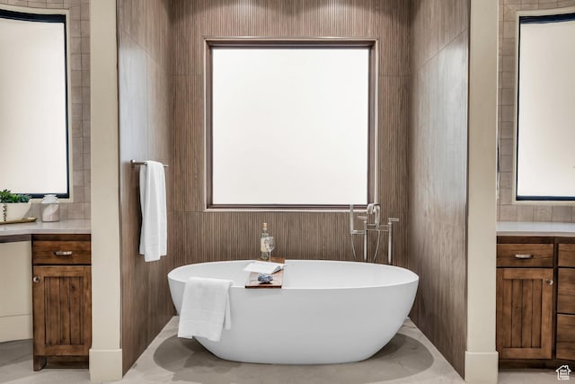 2031 E Cliff Point Dr, St George, UT 84790 - full bath featuring vanity and a freestanding bath