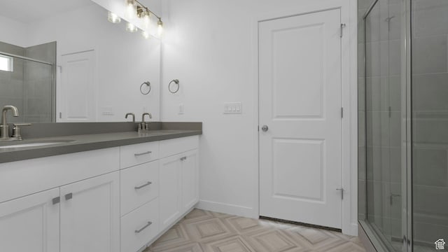 6311 W Butte County Dr S Unit 448, Herriman, UT 84096 - full bath featuring double vanity and a stall shower