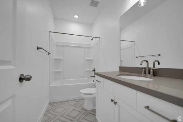 6311 W Butte County Dr S Unit 448, Herriman, UT 84096 - full bathroom featuring toilet, vanity, and tub / shower combination